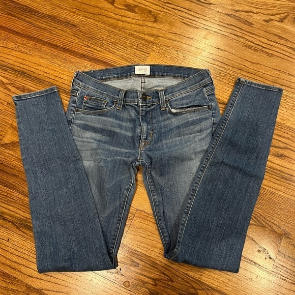 Hudson Krista Super Skinny Blue Jeans size 27, Rise 7.5”, RN #107996, 5 pockets - Picture 6 of 14